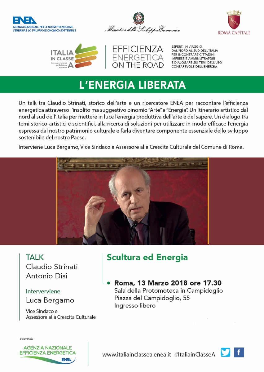 L’Energia liberata. Talk con Claudio Strinati